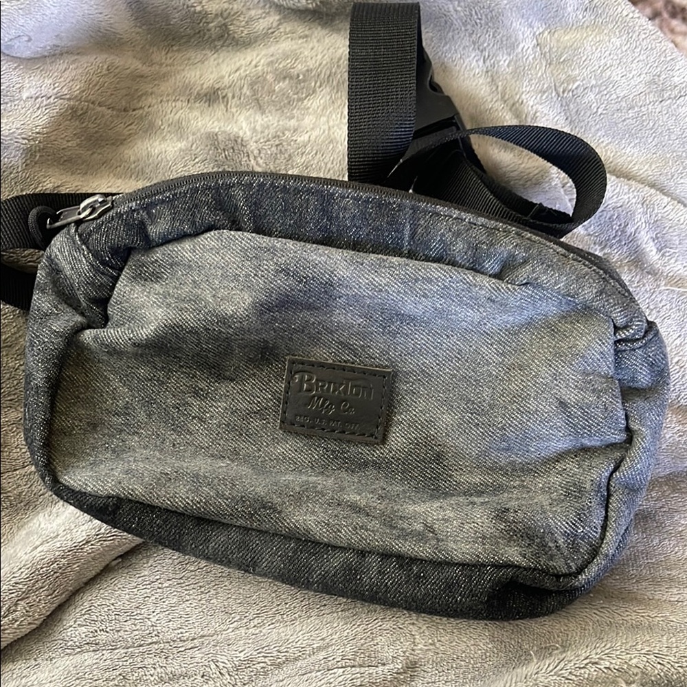 Brixton Gray Belt Bag with Adjustable Strap